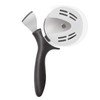 Professional Pizza Cutter & Crust Cutter 2 in 1, Steel