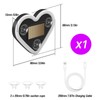 GCZCC Car Window Wireless LED Ambient Light Solar Powered Love