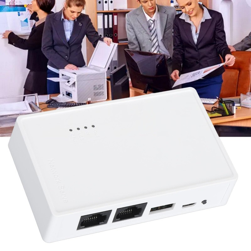 USB Wireless Print Server, Bridge (10/100Mbps) Output & LAN (10/100Mbps)