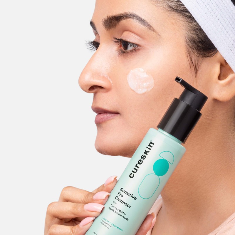 Cureskin Sensitive Pro Cleanser with Tucuma Butter & Apple Extracts