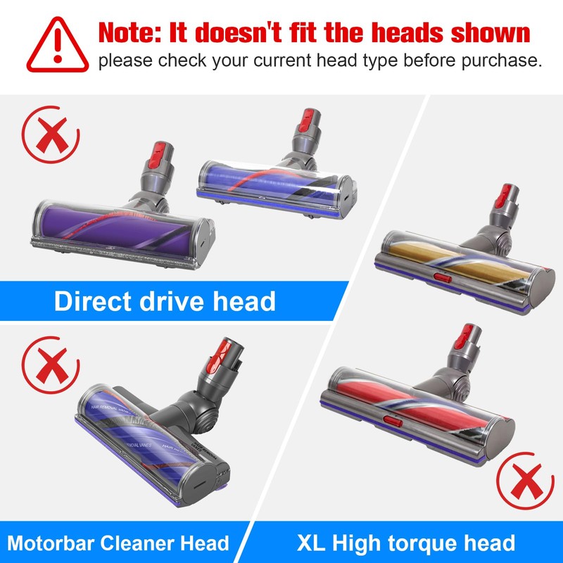 MOPEI Torque-Drive Brush Roller and End Cap for Dyson V11