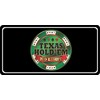 Texas Hold Em No Limit Black Photo License Plate