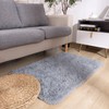DETUM Grey Runner Rug 2' X 6' Fluffy Gray Area