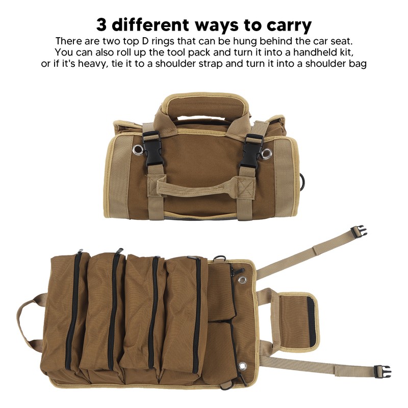 Tool Roll Up Bag Oxford Cloth Portable Multi Purpose Tool