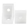 Rierdge 30 Pcs Plastic Corner Braces Nylon Shelf Closet Furniture