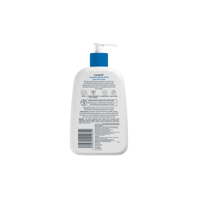 Gel Limpiador Facial Diario 236 Ml Cetaphil