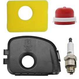 Hippotech 595660 Air Filter Cleaner Cover Replacement for Briggs Stratton Cover Air filter 799579 Kit 594281 Primer Bulb 08P602 09P602 MTD troy Bilt Engines Lawn Mower
