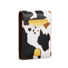 VANNANBA Cow Print Wallet for Men Slim Bifold Credit Card