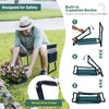 LUCKYERMORE Folding Garden Kneeler and Seat, 2 in 1 Kneeling