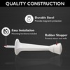 Door Stop Wall Protector with Rubber Tip – White Solid