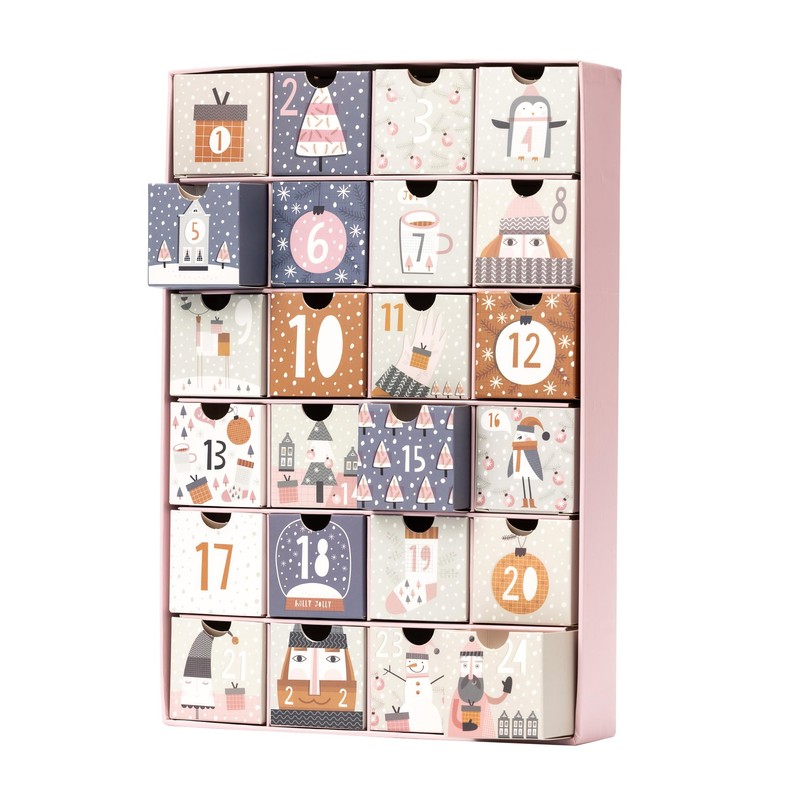 Fill Make your Own Advent Calendar 24 Days 1-24 Draws