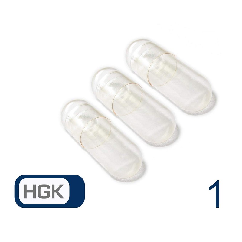 Vivameo 2000 Empty Capsules Hard Gelatine HGK Size 1 Transparent