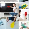 Ardusnpe 3 Pairs Microfiber Dusting Gloves - Washable Cleaning Mitt