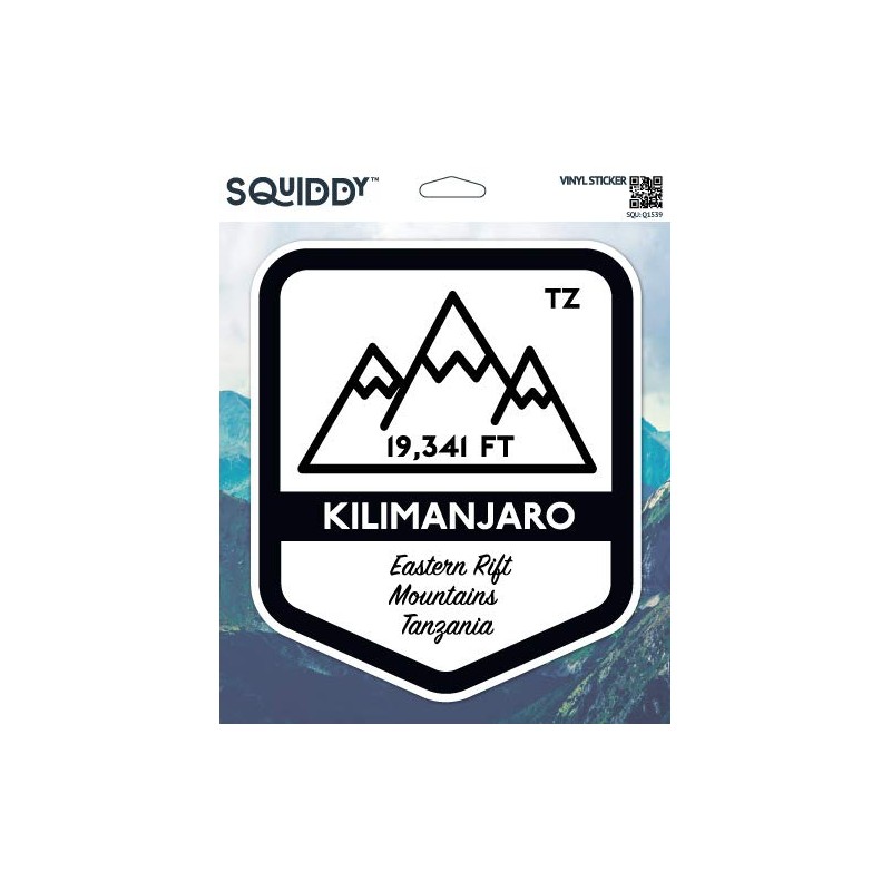 Squiddy Mount Kilimanjaro - Vinyl Sticker Decal for Phone, Laptop,