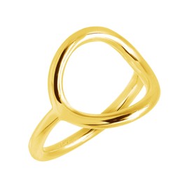 Silpada 'Karma Ring' in 18K Gold-Plated Sterling Silver, Size 12, Size 12
