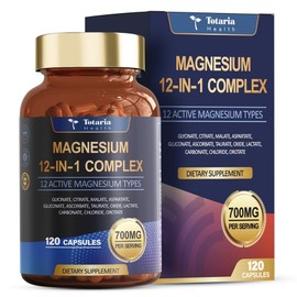 Totaria Magnesium Glycinate 700mg, the No. 1 magnesium supplement, high-content active sleep muscle nutrition, 1 box, 120 tablets / 토타리아 마그네슘 글리시네이트 700mg 마그네슘영양제 1위 고함량 활성형 수면 근육 영양제, 1박스, 120정
