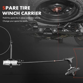 A-Premium Spare Tire Hoist Wheel Winch Assembly Compatible with Hyundai Santa Fe 2013-2018 Sport Utility