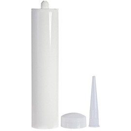 Smilyeez Empty Fillable Plastic Caulk Tube 300 ml. Also Know as 10 oz. 11 oz. and Pint Size Caulk Tube with Removable Tip (24 Pack)