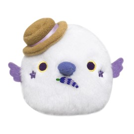 SAN-EI Original Plush Toy, Toridango, Local Dango, Lavender, Shimaenaga (Hokkaido), W 3.5 x D 3.1 x H 2.8 inches (9 x 8 x 7 cm)