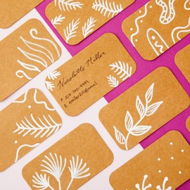 250-Pack Blank Index Cards, 2x3.5 in Flashcards for Studying, Small Kraft Paper Cardstock for Making Business Cards, Playing Cards, Gift Tags, Crafts, Bulk Pack, Brown