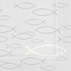 20 Napkins for Communion Christening Confirmation Fish Silver