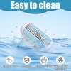 Musiook 12 Pcs Womens Razor Blades with Blue Handle, 3-Layer