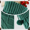 witfox Green 18 Christmas Stocking - 1 Pack Large Cable