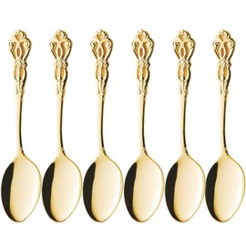 Takakuwa Metal Rune Gold Teaspoon, Set of 6 519439