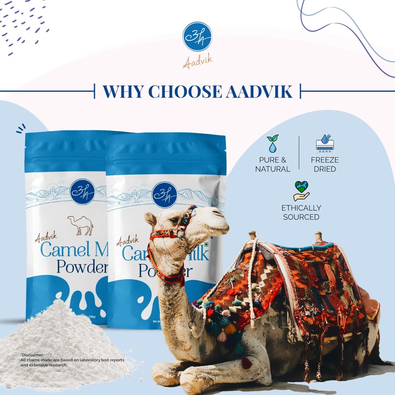 Aadvik Camel Milk Powder | Rich in Calcium for Strong