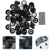 Totority 20sets Wheel Replacement Kit Toy Vehicle Model Axles Easy