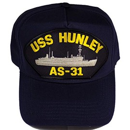 EC USS Hunley AS-31 HAT - Navy Blue - Veteran Owned Business