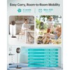 TriPole Foldable Standing Fan 12" Portable Rechargeable Battery Pedestal Fan