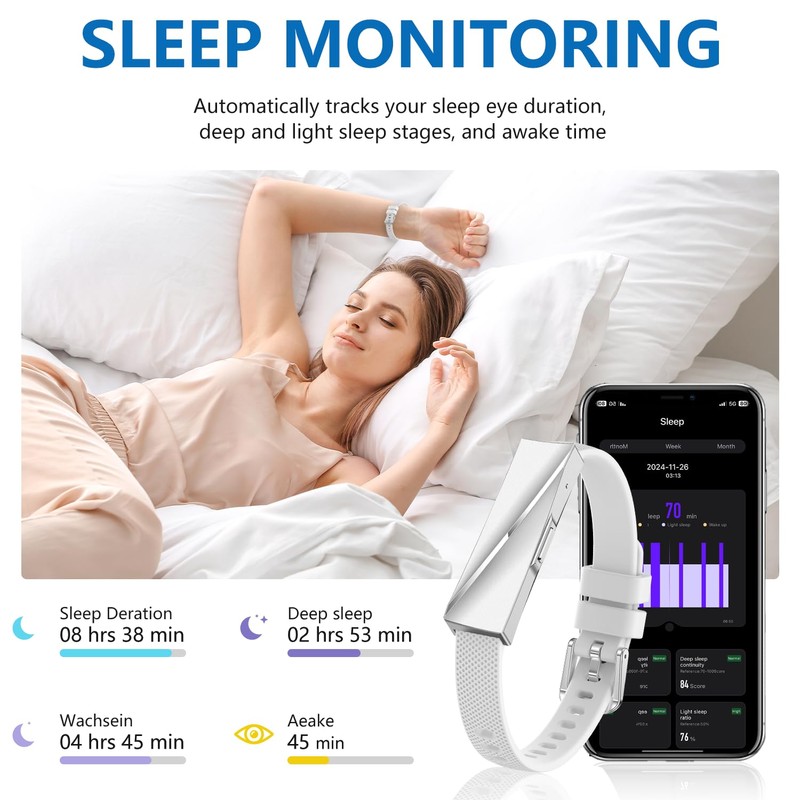 Fenamor Smartwatch Health Wristband (Silver)