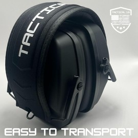 TACTICAL 13 - Ear Protection - Fold-able Earmuffs - Ear Protection for Gun Range, Hunting, Work - Shooting Ear Protection (BLACK)