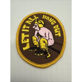 Let It All Hang Out Vintage Patch NOS Race Snowmobile Ski Funny Motorcycle Drag