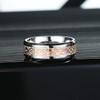 King Will DRAGON 8mm Rose Gold Celtic Dragon Rings Luminou