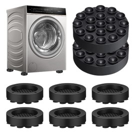 Schwingungsdämpfer Waschmaschine: 8 Stück Waschmaschinen Unterlage Universal Antirutschmatte Waschmaschine, Gummi Vibrationsdämpfer, Waschmaschinen Dämpfer für Trockner Kühlschrank