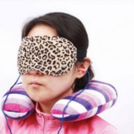 Advanced three-dimensional eye health eye patch travel eye patch sleep travel memory foam leopard 3ea