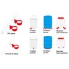 [12 Pack] Chicken Water Cups with PVC Tee,Chicken Water Nipples,Automatic