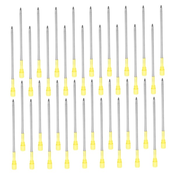 Operitacx 50pcs Metal Pen Refills 1.0mm Medium Point Retractable Replacement