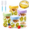 Vaso Avena Overnight 500ml 4PCS Tapa Hermética sin BPA