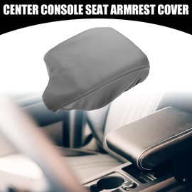 Partuto Center Console Seat Armrest Cover - Car Center Console Lid Storage Covers Trim - for Honda Accord 2013-2017 Faux Leather Gray - 1 Pc