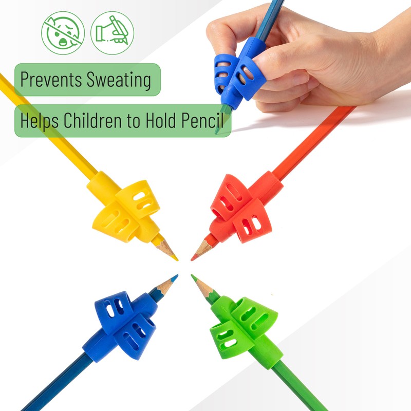Mr. Pen- Pencil Grips for Kids Handwriting, 4 Pack with