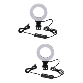 Gatuida 2pcs Led Clip Light for Video Conferencing Brightness Portable Webcam Lamp for Remote Work Live Streaming Makeup and Desktop Use