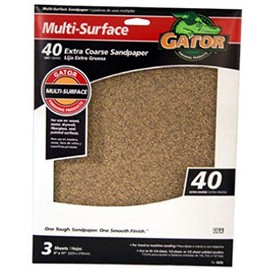 ALI Industries 4439 40 25 CT Grit Sandpaper, 9-Inch x 11-Inch