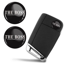 SkinoEu 2 x Diameter 14 mm Sticker The Boss Key Emblem Stickers for Remote Control Car Moto Logo Key Badge Tuning KSK 24
