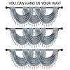 ELKCA Thick Chenille Waterfall Swag Valances for Living Room Valance