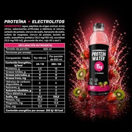 HydraShot Protein Water, Fresa Kiwi, 12 Pack