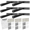 EVALD Heavy Duty Floating Shelf Bracket | 8-Inch Floating Mantel