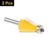 sourcing map 2pcs 15 Degree Chamfer Router Bit 1/4 Inch